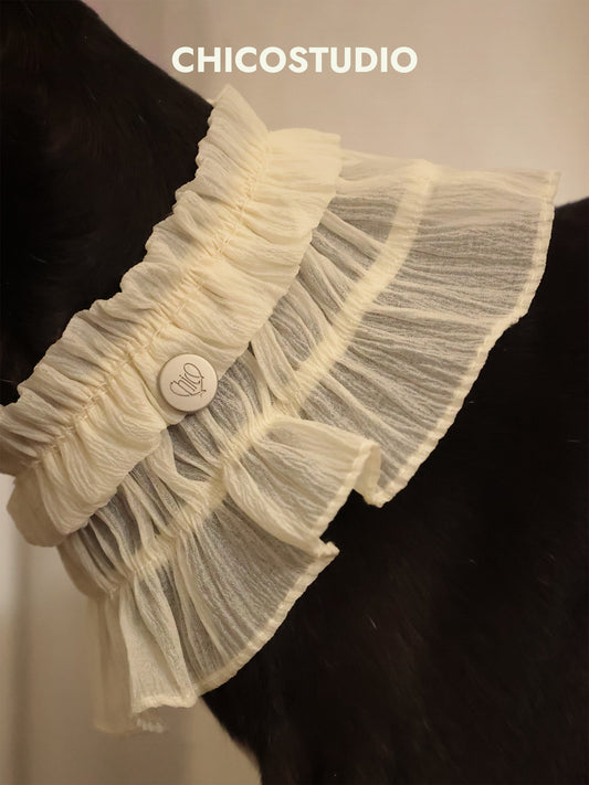 CHICO Pet Chiffon Ruffle Bib
