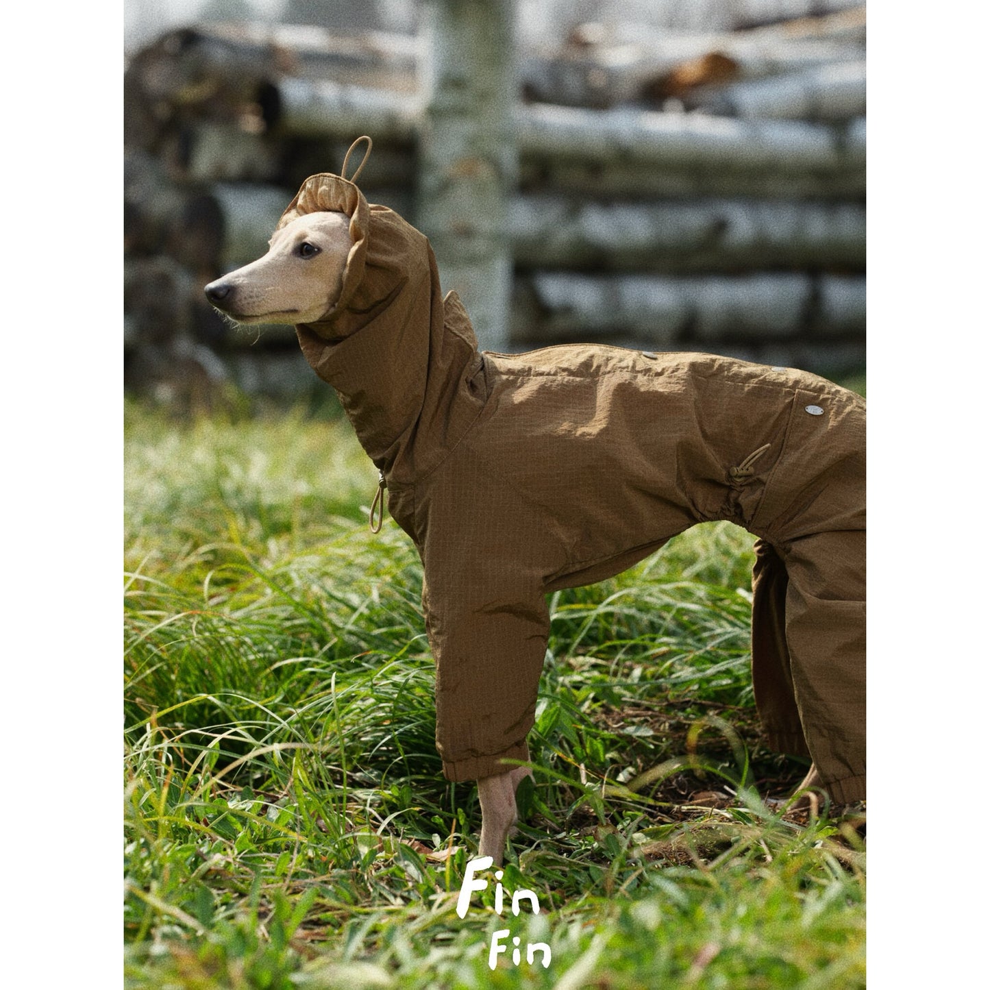 Reversible Four-Leg Water-Repellent Dog Raincoat
