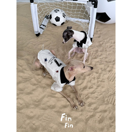 Retro Soccer Dog Shirt Jersey