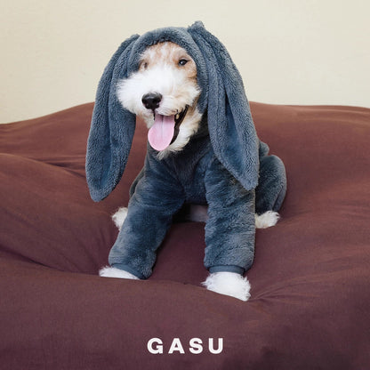 Rabbit Ear Fleece Dog Jumpsuit Hoodie