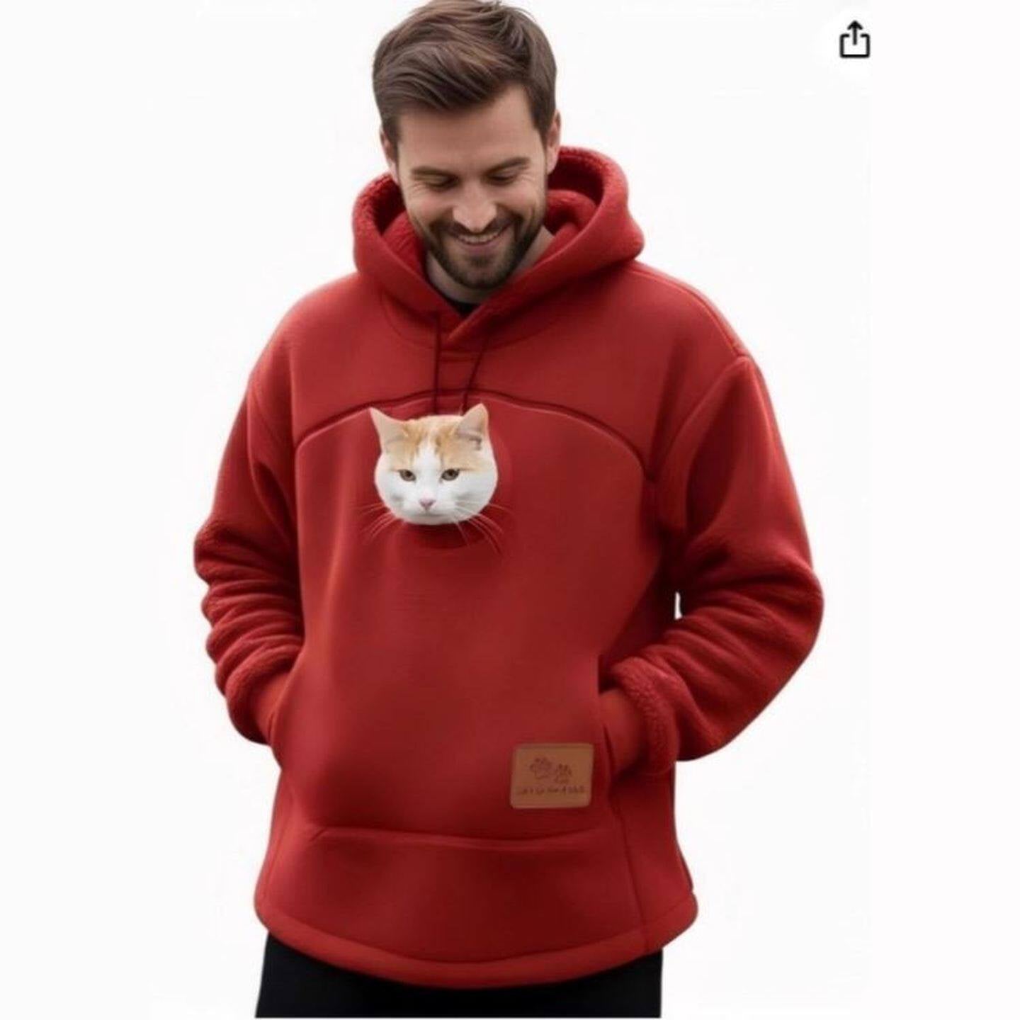 Human-Pet 2-in-1 Hooded Thick Sweatshirt