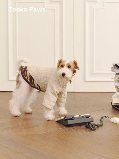 Biscuit texture dog jacket photo 3