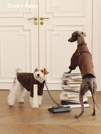 Vintage Wool Dog Jacket photo 3