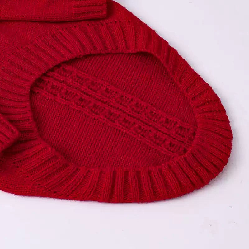 Red Turtleneck Dog Sweater photo 3