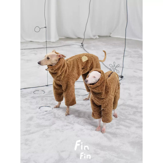 Fleece Four-Leg Dog Coat with Leash photo 3
