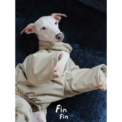 Waterproof Quilted Warm Four-Legged Dog Coat