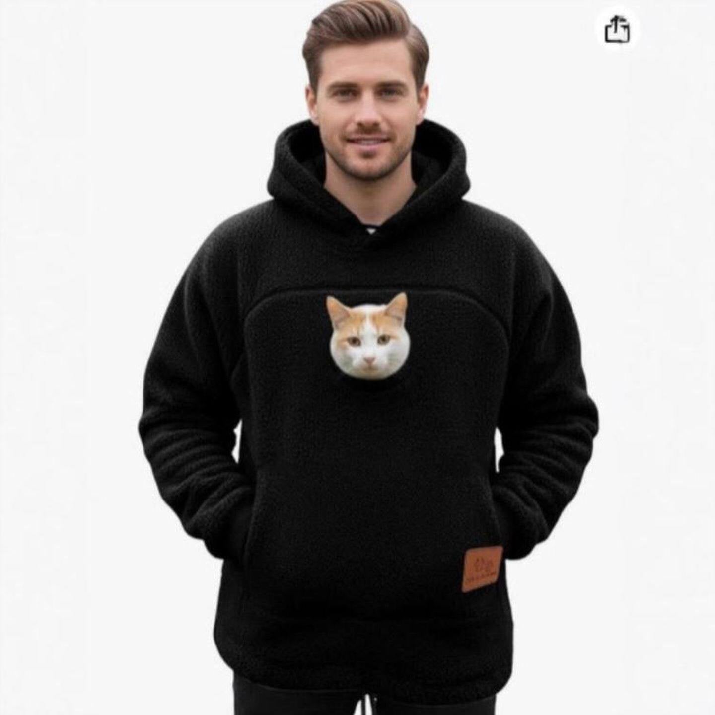 Human-Pet 2-in-1 Hooded Thick Sweatshirt
