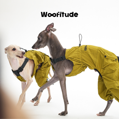 Woofitude Wrinkle Cargo Overalls for Sighthounds