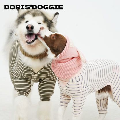 Warm Winter Dog Jumpsuit & Hat