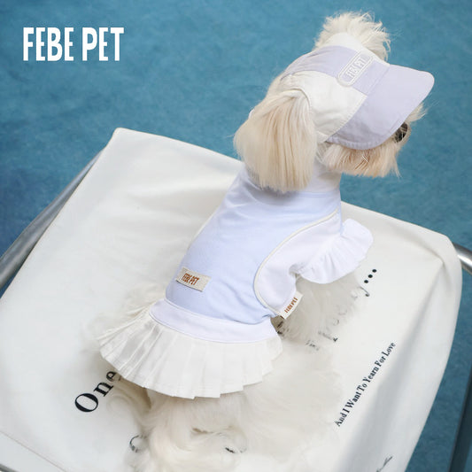 FEBE PET Summer Tennis Skirt for Small Dogs
