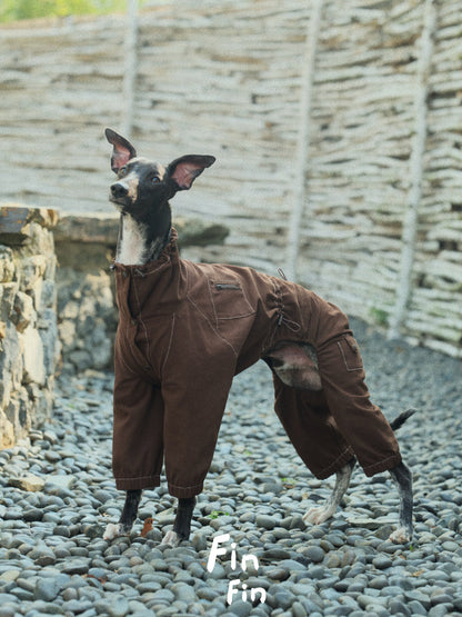 Four-Leg Utility Dog Coat with Contrast Stitching