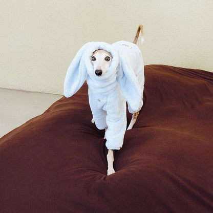Rabbit Ear Fleece Dog Jumpsuit Hoodie