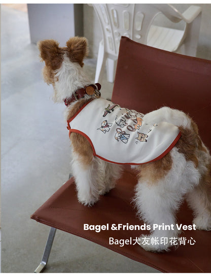 Bumble Bagel Hand-Printed Sleeveless Tee