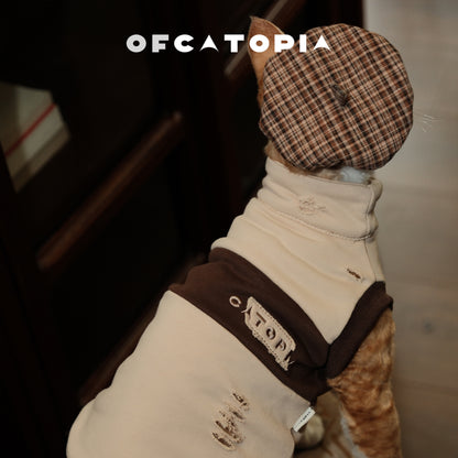 Chaleco sin mangas destruido OfCatopia para mascotas