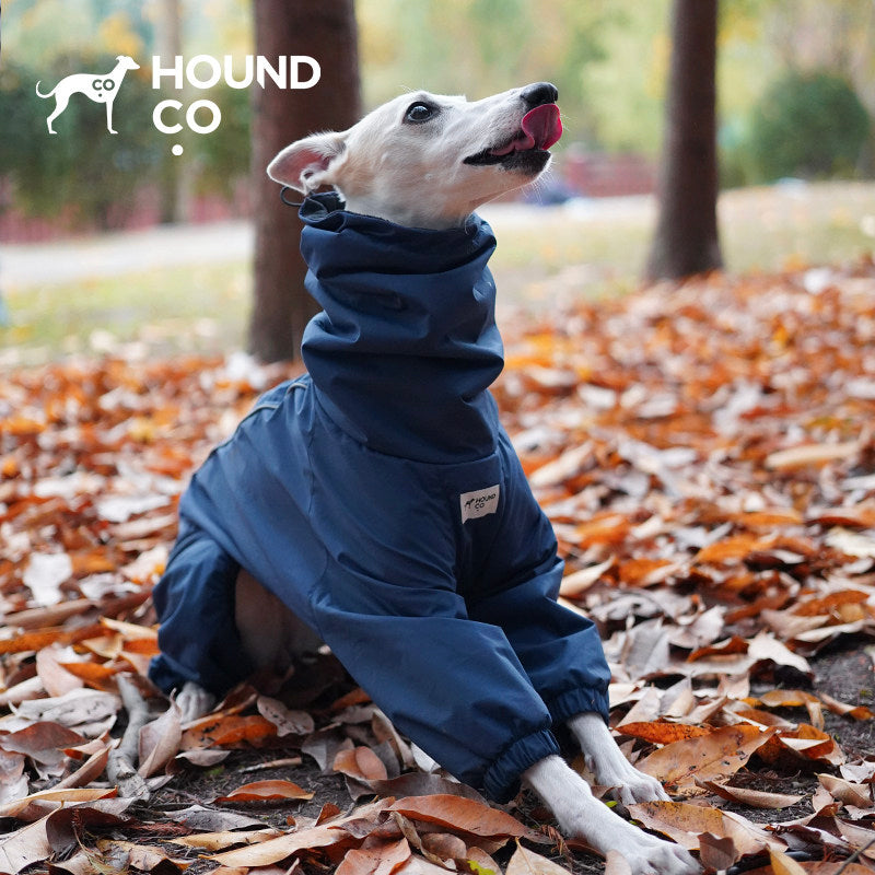 Fleece-Lined Four-Leg Dog Raincoat