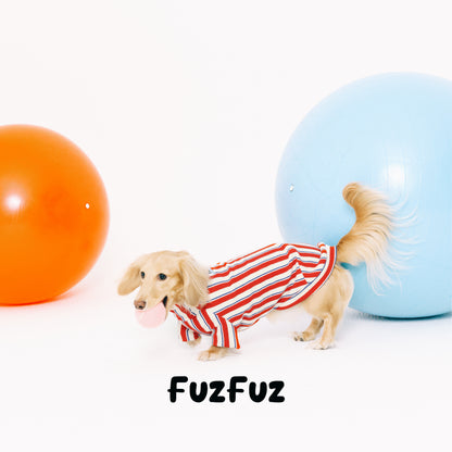 Striped Hooded Dog Two-Leg Jumpsuit