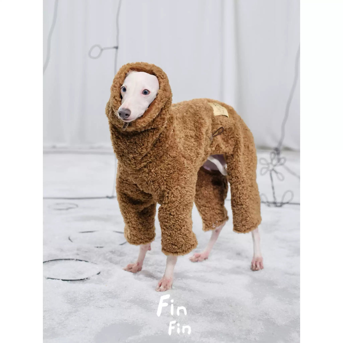 Fleece Four-Leg Dog Coat with Leash photo 4