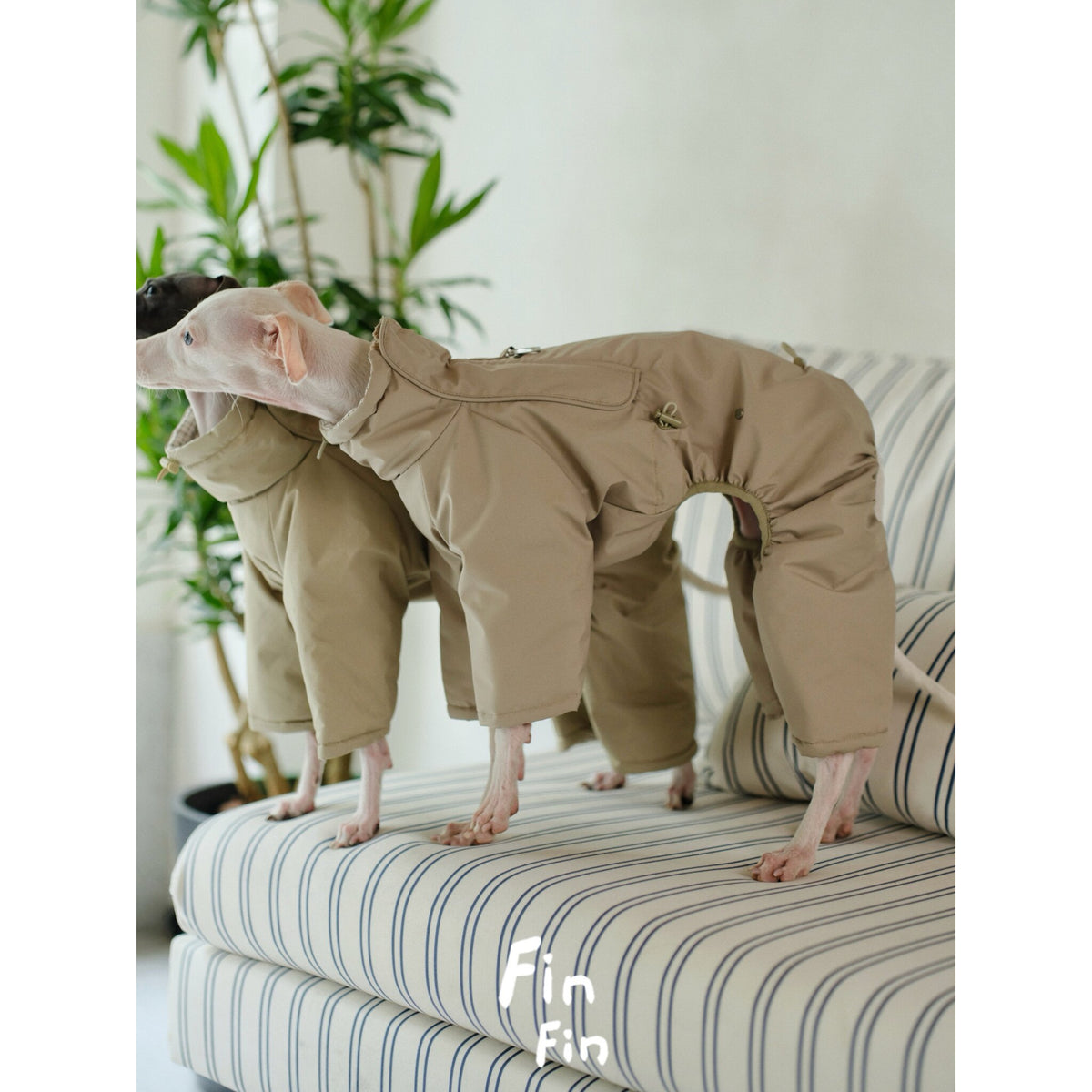Waterproof Quilted Warm Four-Legged Dog Coat