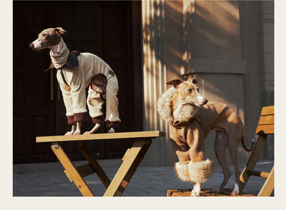 Anti-Static Fleece Four-Leg Dog Coat