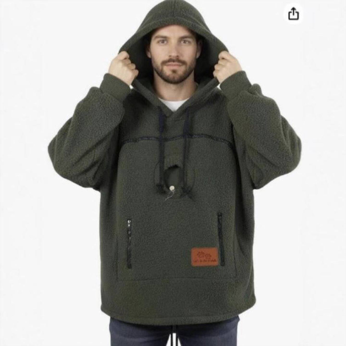 Human-Pet 2-in-1 Hooded Thick Sweatshirt