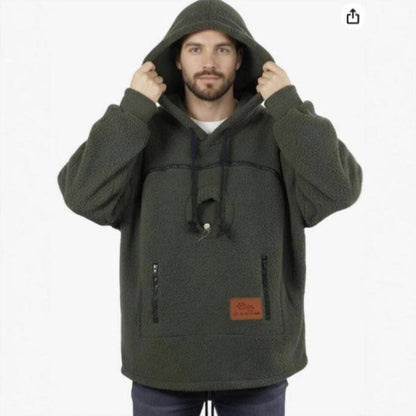 Sudadera con capucha gruesa 2 en 1 para humanos y mascotas
