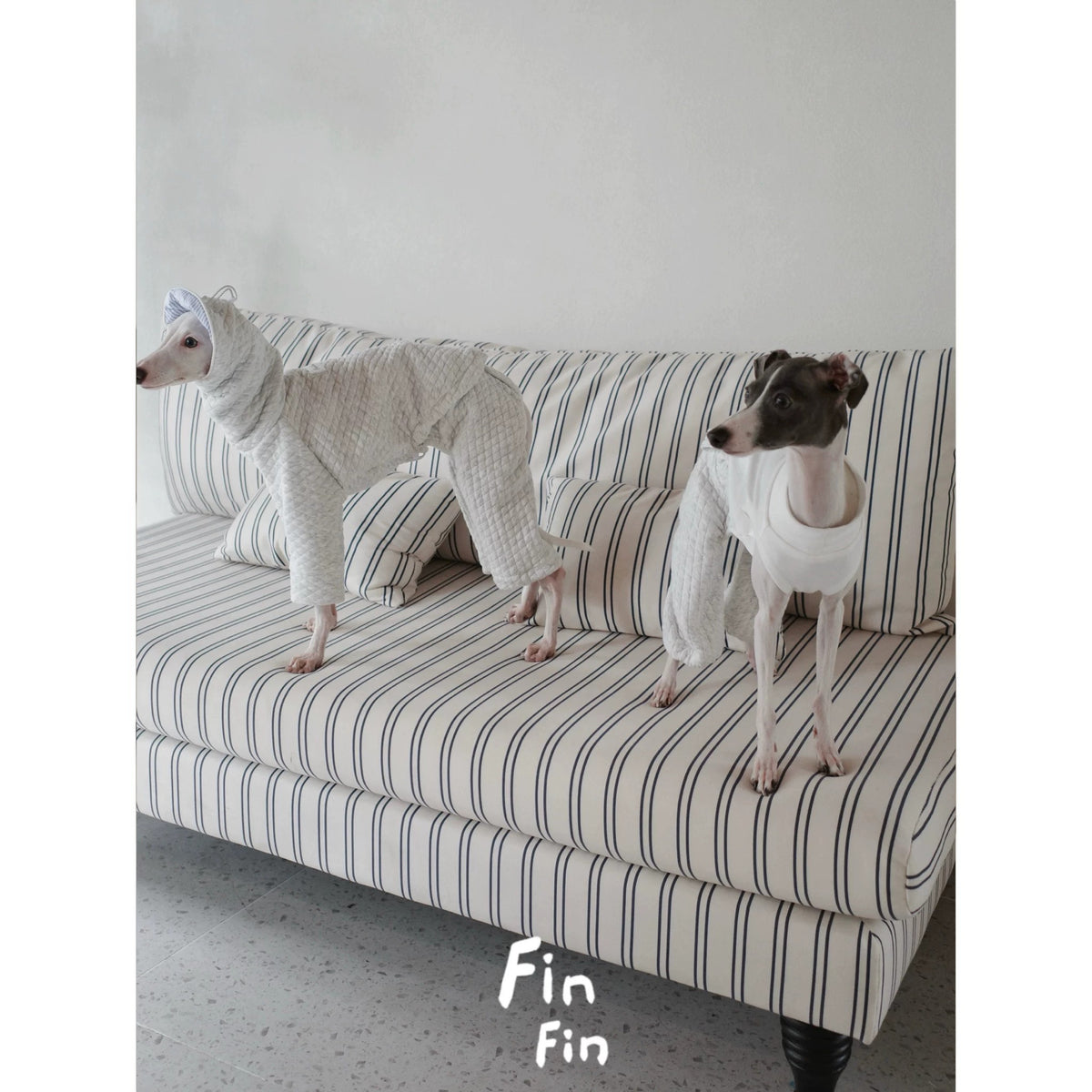 Autumn Dog Hooded Striped Spliced Sweatshirt