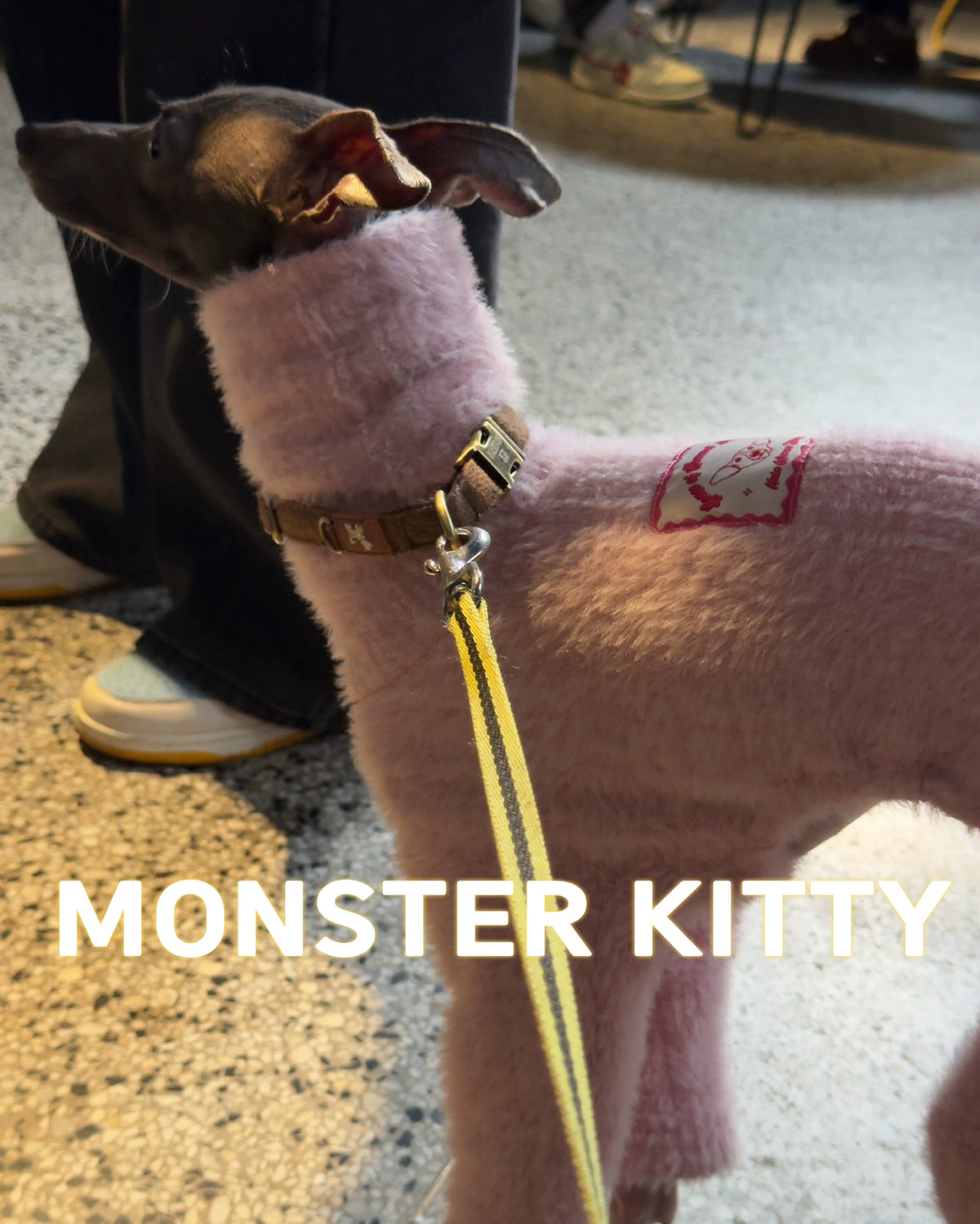 Pink Fleece Dog Sweaters Jumpsuit