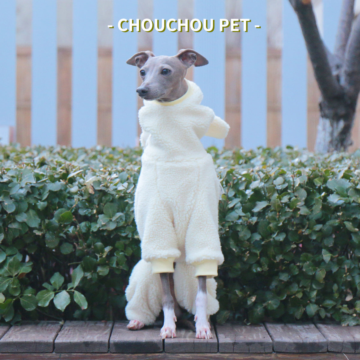 Fleece Hooded Dog Jumpsuit