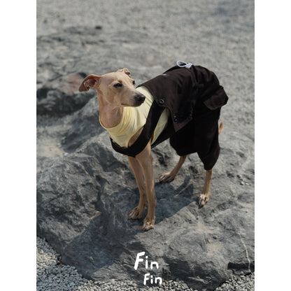 Adjustable Cotton Dog Overalls for Italian Greyhounds