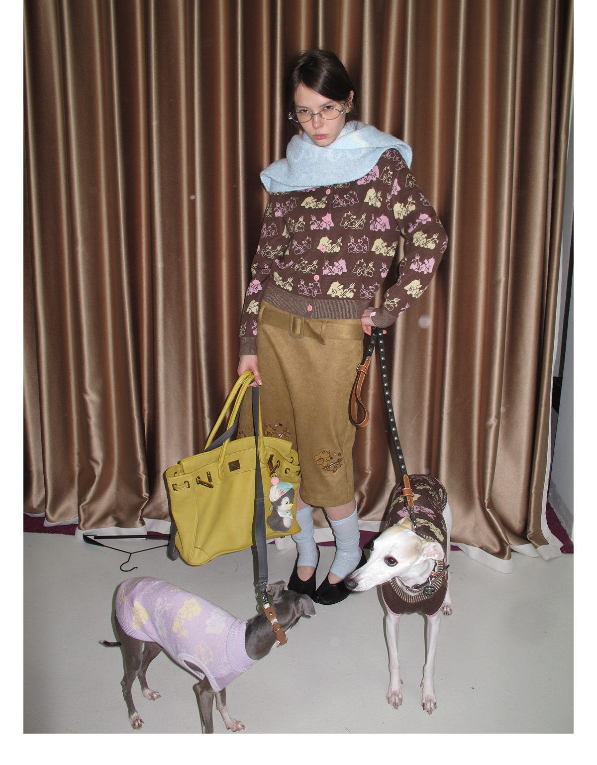 Merino Wool Two-Tone Jacquard Dog Vest