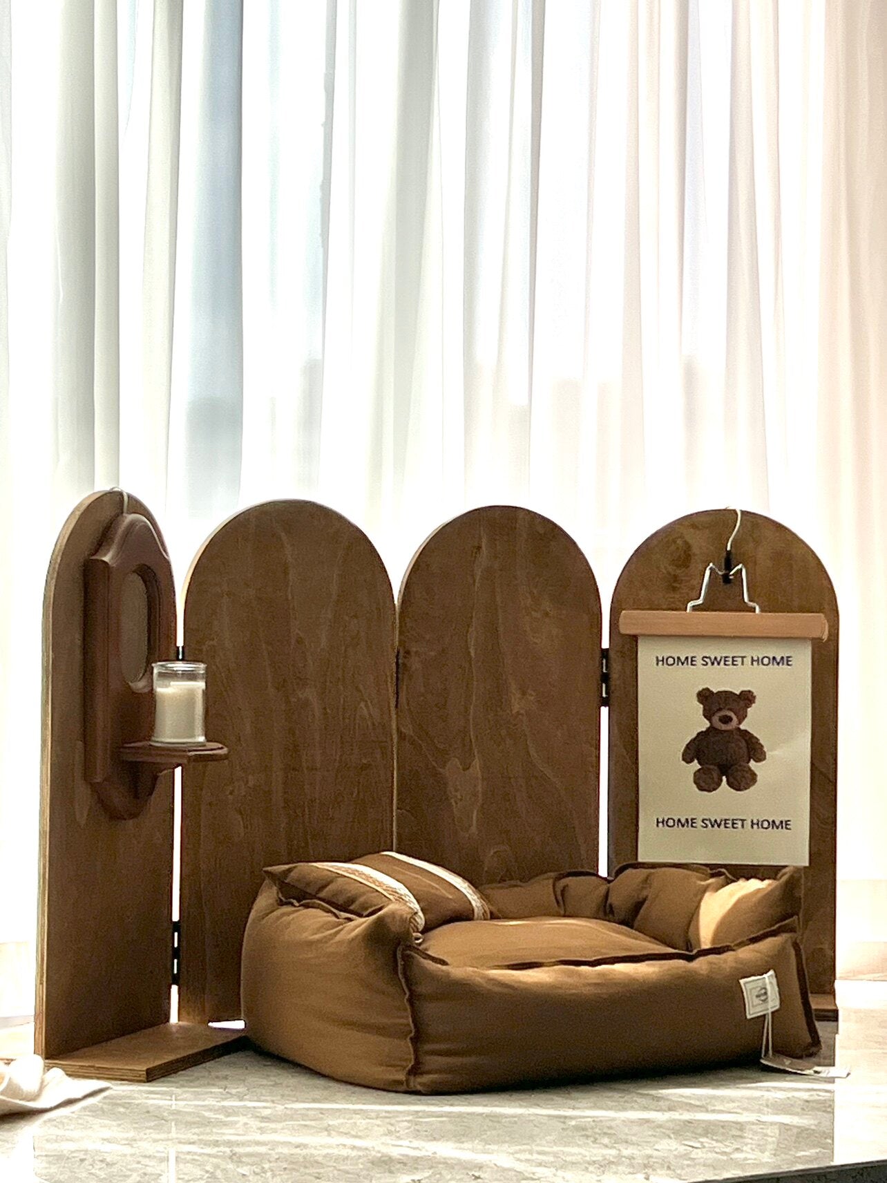 OU Pet Screen & Danish Bed Set