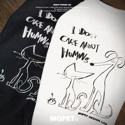 MQPET Original Graffiti Slub Cotton Matching Pet Vest