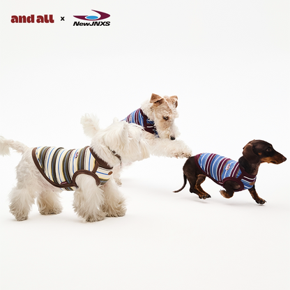 Jiangnan x andallpet Striped Vest Matching Set