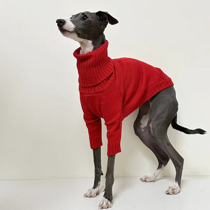 Red Turtleneck Dog Sweater photo 5