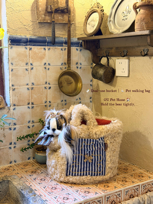 Pet Tote Bag for Small Dogs – Storage Bin & Toy Organizer