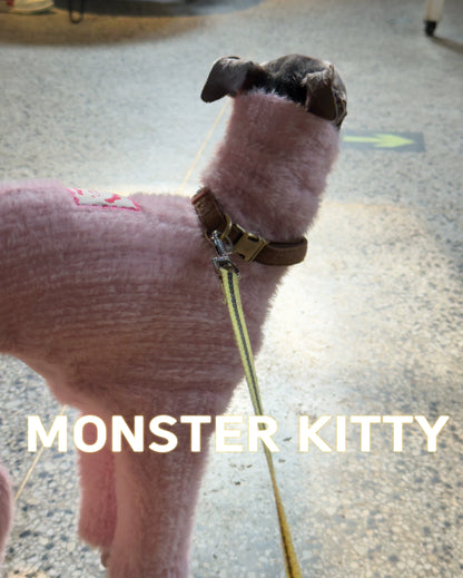Pink Fleece Dog Sweaters Jumpsuit