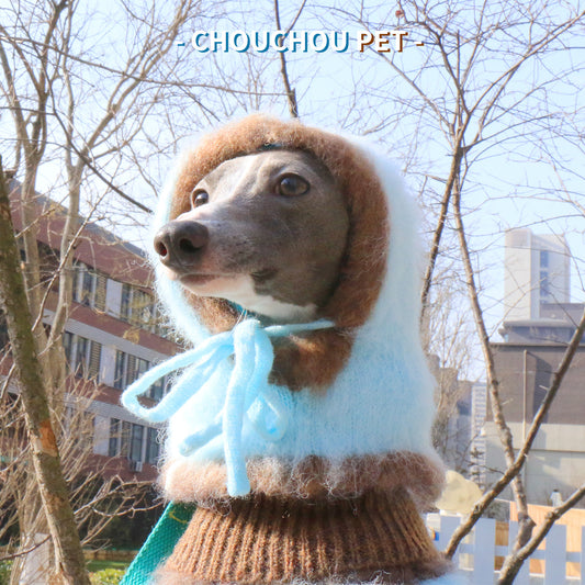 Faux Fur Dog Vest Hat Set