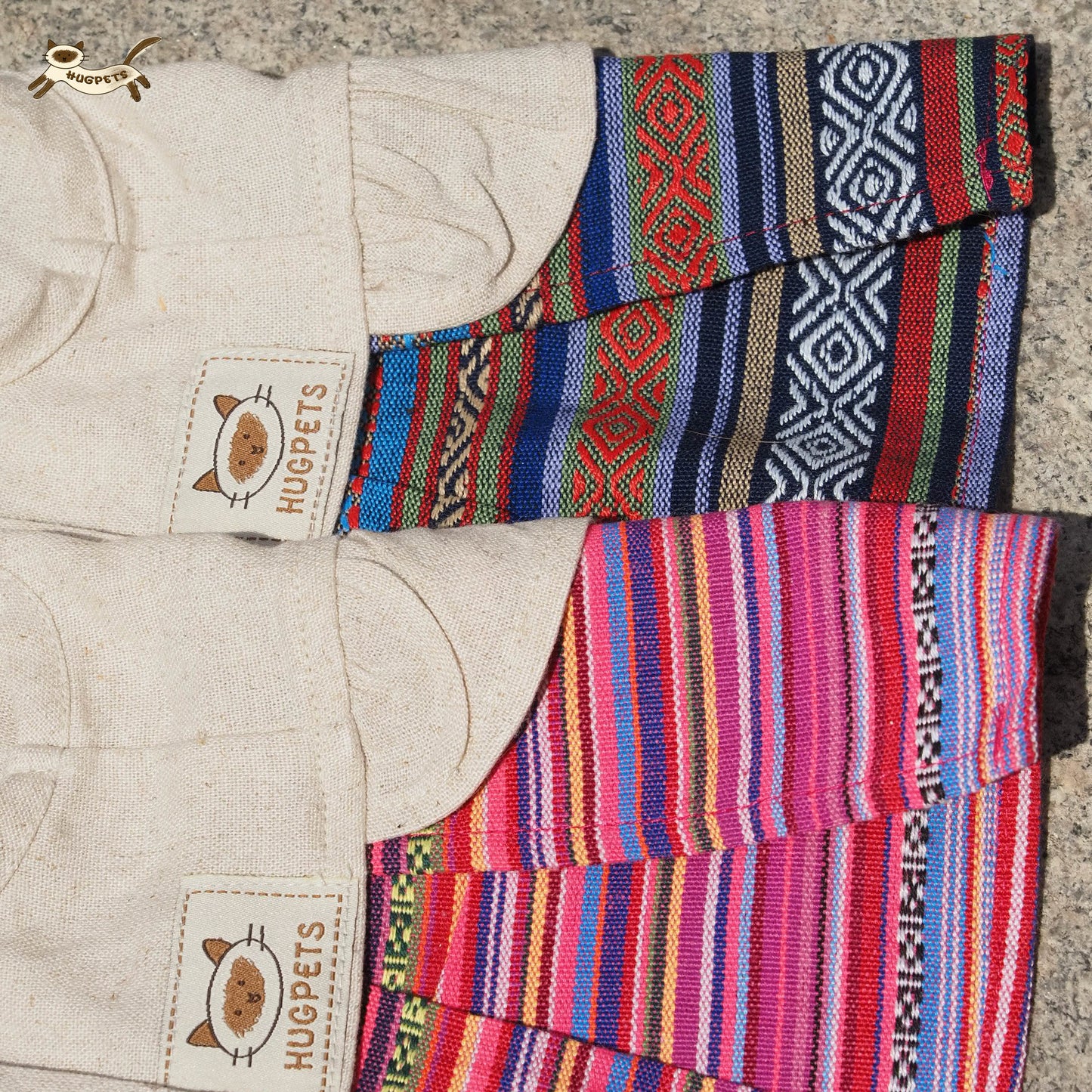 HUGPETS Ethnic Linen Cat Dress for Siamese