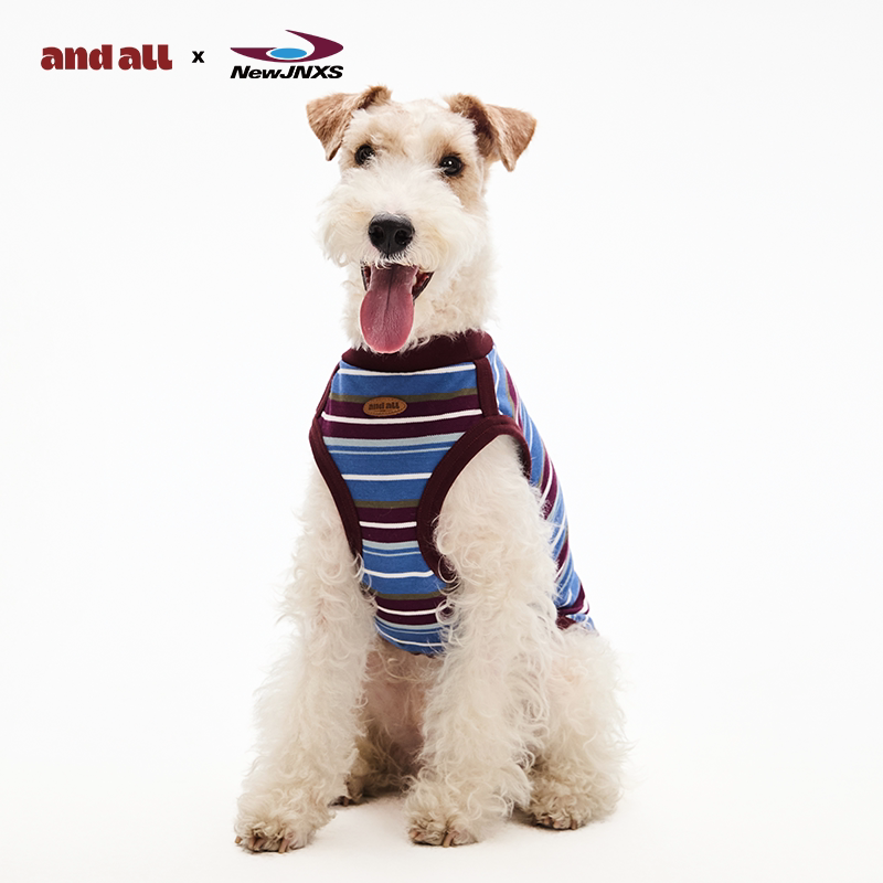 Jiangnan x andallpet Striped Vest Matching Set