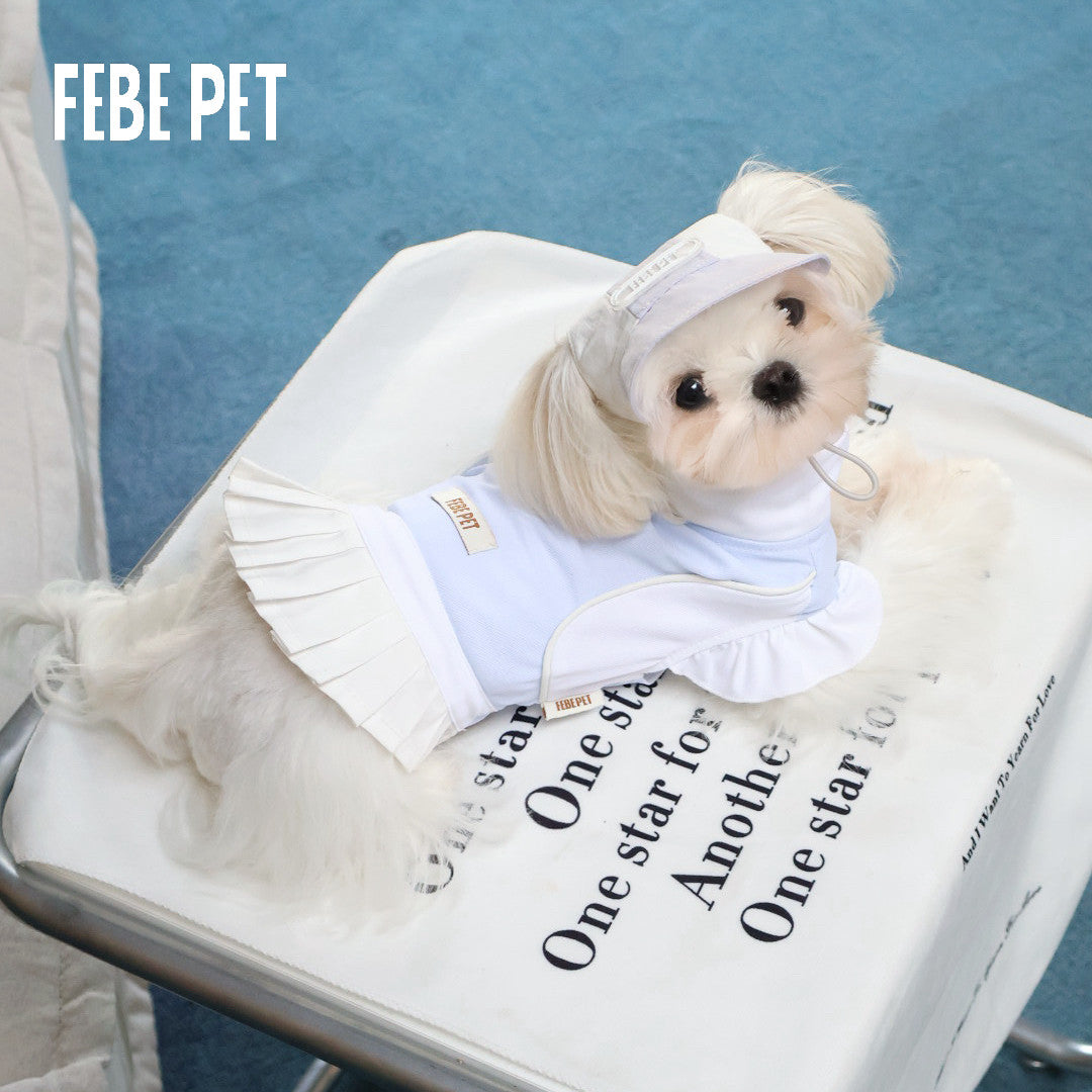 FEBE PET Summer Tennis Skirt for Small Dogs
