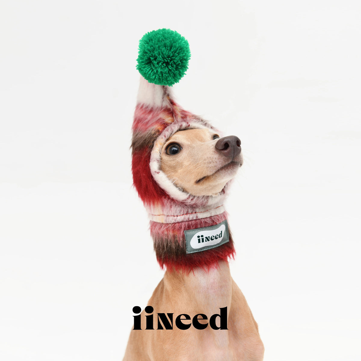Red Plaid Elf Pet Hat