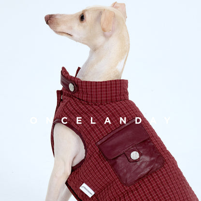 Colorblock Padded Winter Dog Vest