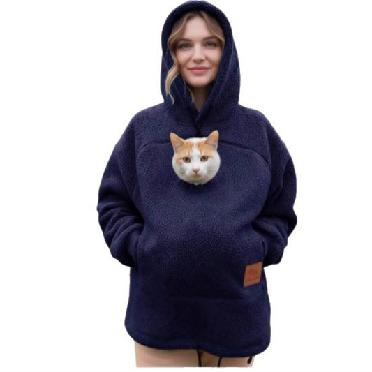 Human-Pet 2-in-1 Hooded Thick Sweatshirt