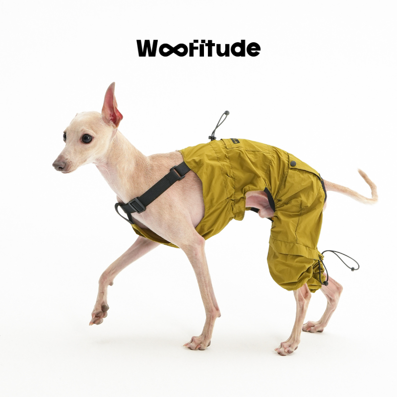 Woofitude Wrinkle Cargo Overalls for Sighthounds