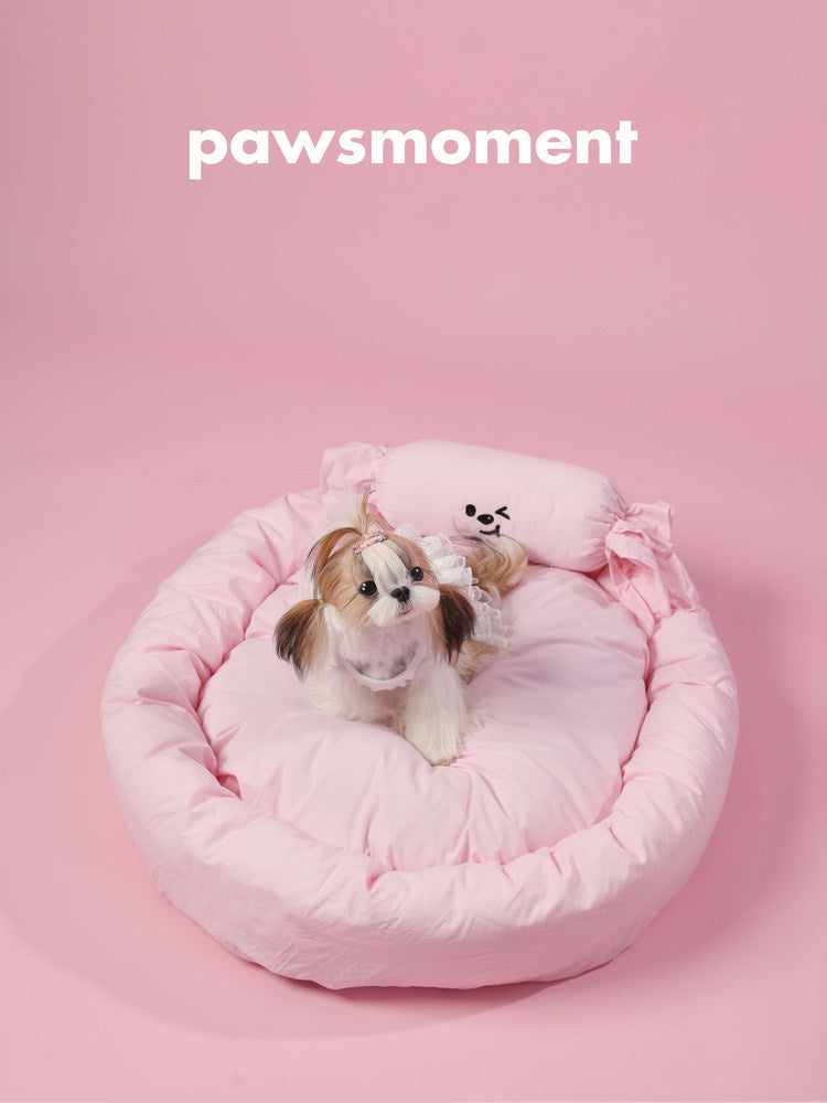 Candy Color Washable Pet Cotton Bed