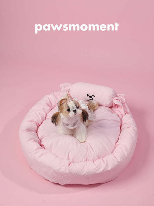 Candy Color Washable Pet Cotton Bed