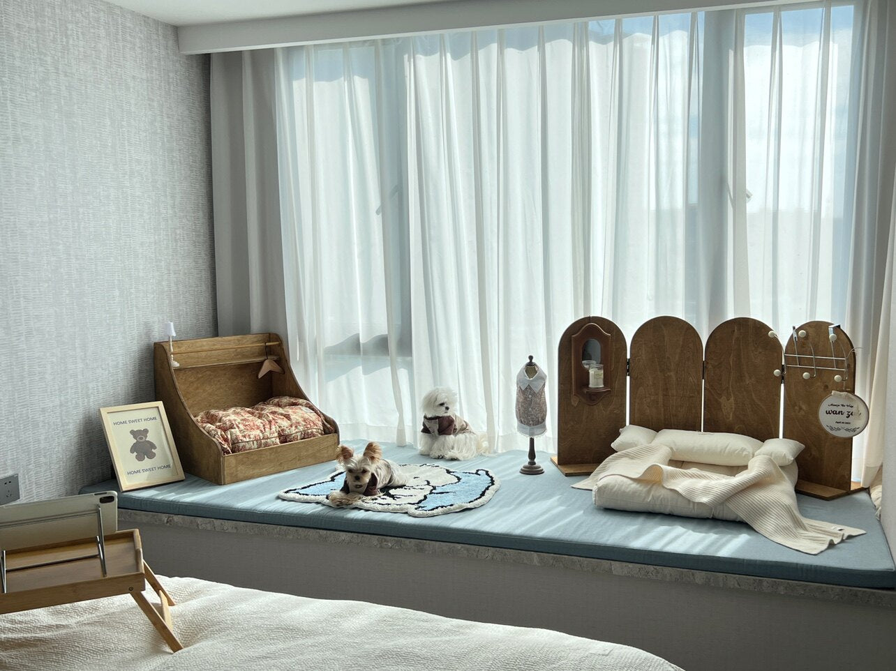 OU Pet Screen & Danish Bed Set