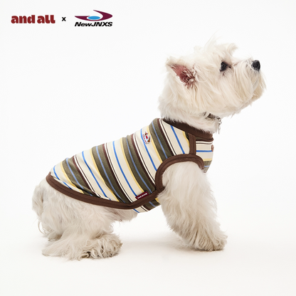 Jiangnan x andallpet Striped Vest Matching Set