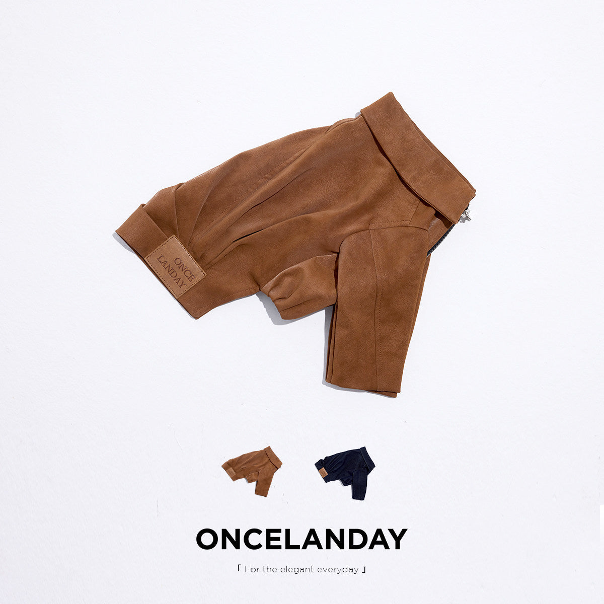 ONCELANDAY Fall Suede Denim Jacket for Whippets