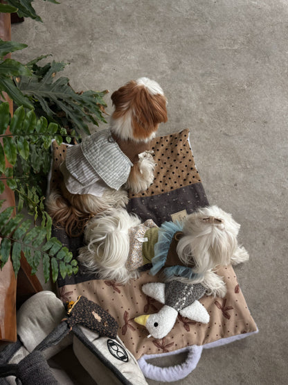 OUpethome Reversible Mink Pet Travel Blanket